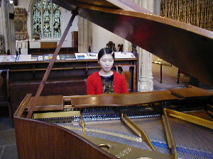 Yuki playing at St Stephen's Church